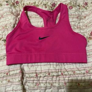 Pink nike bra